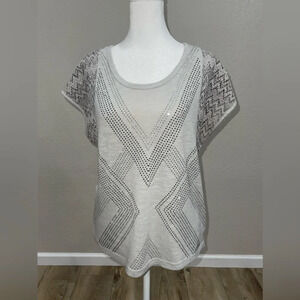 Gray Patterned Women's Top
